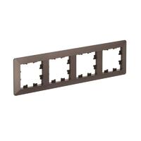 Рамка 4-м AtlasDesign Air мокко/дым. черн. SE ATN220604 - УПС инжиниринг