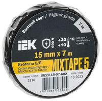 Изолента Х/Б 15мм 7м MIXTAPE 5 IEK UIZ20-15-07-K02 - УПС инжиниринг