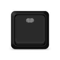 Выключатель 1-кл. ОП Олимп 10А IP20 с подсветкой черн. Universal 2212 - УПС инжиниринг