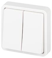 Выключатель Эксперт 11-1524-01 двойн. IP55 10АХ-250В СУ бел. Эра Б0063271 - УПС инжиниринг