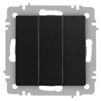 Выключатель 3-кл. СП Accent 6-106-05 10А IP20 250В AL/CU антрацит Intro Б0063540 - УПС инжиниринг