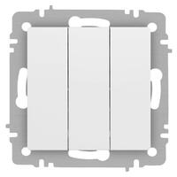 Выключатель 3-кл. СП Accent 6-106-01М 10А IP20 250В AL/CU бел. матов. Intro Б0063532 - УПС инжиниринг