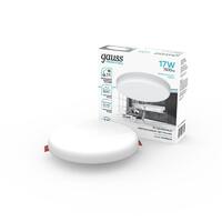 Светильник светодиодный Elementary 17Вт 4000К IP20 1600лм 220-240В ДВО круг бел. GAUSS 9034460218 - УПС инжиниринг