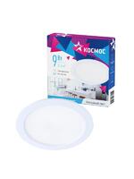 Светильник светодиодный Downlight 9Вт 180-265В 6400К кругл. панель бел. КОСМОС KDownL9W6400K - УПС инжиниринг