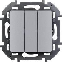 Выключатель 3-кл. Inspiria 20А IP20 250В 10AX механизм алюм. Leg 673642 - УПС инжиниринг