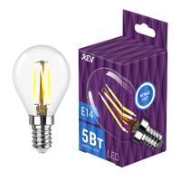Лампа светодиодная филаментная Premium Filament 5Вт G45 4000К нейтр. бел. E14 480лм REV 32358 7 - УПС инжиниринг