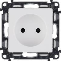 Розетка 1-м СП Valena Life 16А IP20 250В 2P защ. шторки безвинтов. клеммы с лицев. панелью механизм бел. Leg 753416 - УПС инжиниринг