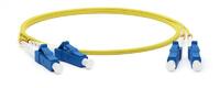 Патч-корд FC-D2-9-LC/UR-LC/UR-H-2M-LSZH-YL волоконно-оптический (шнур) SM 9/125 (OS2) LC/UPC-LC/UPC duplex LSZH 2м Hyperline 28075 - УПС инжиниринг