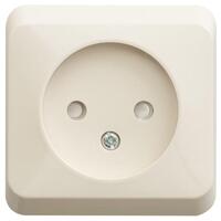 Розетка 1-м ОП Этюд 16А IP20 250В без заземл. защ. шторки крем. SE PA16-002K - УПС инжиниринг