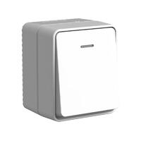 Выключатель 1-кл. ОП AtlasDesign PROFI IP54 с подсветкой 10 АХ сер. SE ATN543013 - УПС инжиниринг