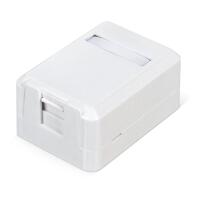 Корпус настенной розетки для установки 1-ой вставки типа Keystone Jack Д WRline WR-MB-1 бел. Hyperline 505219 - УПС инжиниринг