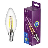 Лампа светодиодная филаментная PREMIUM (FILAMENT) 7Вт TC37 свеча витая 2700К тепл. E14 650лм REV 32431 7 - УПС инжиниринг