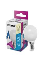 Лампа светодиодная GL45 6.5Вт 220В E14 3000К Космос LkecLED6.5wGL45E1430 - УПС инжиниринг