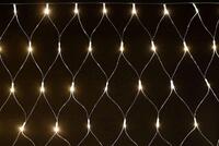 Гирлянда "Сеть" 1.5х1.5м 160LED тепл. бел. IP20 провод прозр. 230В с контроллером 8 режимов IEK LGDB410-1-160-L1-T-S-44 - УПС инжиниринг