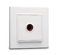Розетка телевизионная проходная TV 1-м СП Karea IP20 6дБ бел. Makel 56001007 - УПС инжиниринг