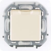 Розетка 1-м СП Inspiria 16А IP44 250В 2P+E защ. шторки с крышкой немецк. стандарт механизм сл. кость Leg 673741 - УПС инжиниринг