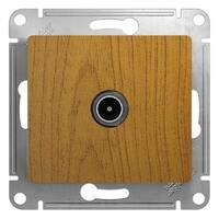 Розетка телевизионная TV Glossa коннектор механизм дерево дуб SE GSL000593 - УПС инжиниринг