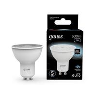 Лампа светодиодная Black 7Вт MR16 софит 4100К нейтр. бел. GU10 630лм GAUSS 101506207 - УПС инжиниринг
