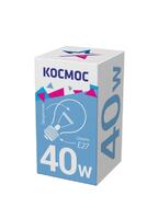 Лампа накаливания 40Вт A50/A55 прозрачная E27 230В КОСМОС LKsmSt55CL40E27v2 - УПС инжиниринг