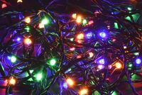Гирлянда "Нить" 5м 50LED RGB IP20 провод зел. 230В с контроллером 8 режимов IEK LGDB110-3-050-05-G-S-20 - УПС инжиниринг