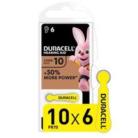 Элемент питания ZA10-6BL для слуховых аппаратов (блист.6шт) Duracell Б0039179 - УПС инжиниринг