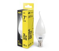 Лампа светодиодная ECO CB35 7Вт свеча на ветру 3000К E14 230В IEK LLE-CB35-7-230-30-E14 - УПС инжиниринг