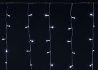 Гирлянда "Бахрома" 4.5х0.7м 200LED бел. IP44 провод прозр. 230В мерцание транзит IEK LGDU321-2-200-L3-T-S-44 - УПС инжиниринг