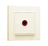 Розетка телевизионная проходная TV 1-м СП Karea IP20 6дБ крем. Makel 56010007 - УПС инжиниринг