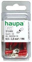 Наконечник кабельный кольцевой изолированный (НКИ) 0.5-1 M4 (уп.10шт) HAUPA 260256/10 - УПС инжиниринг