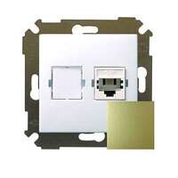 Розетка телефонная СП Simon34 RJ11 механизм бронз. Simon 34480-036 - УПС инжиниринг