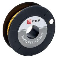 Маркер каб. 1.5кв.мм "6" (к-1000ед) (ЕС-0) EKF plc-KM-1.5-6 - УПС инжиниринг