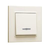 Выключатель 1-кл. СП Karea 10А IP20 с подсветкой крем. Makel 56010021 - УПС инжиниринг