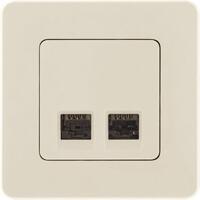 Розетка компьютерная 2-м Inspiria RJ45 кат.6 UTP механизм сл. кость Leg 673841 - УПС инжиниринг