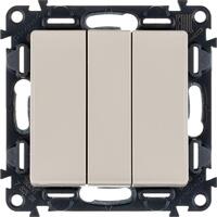 Выключатель 3-кл. СП Valena Life 10А IP20 250В 10AX с лицев. панелью винтов. зажимы механизм сл. кость Leg 752503 - УПС инжиниринг