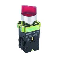 Переключатель NP2-BK12461 2 полож. с фиксацией 1НО красн. AC/DC 220В (LED) IP40 CHINT 574697 - УПС инжиниринг