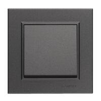 Выключатель 1-кл. СП Karea 10А IP20 дым. металлик Makel 56050001 - УПС инжиниринг