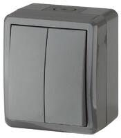 Выключатель 2-кл. ОП Эра Эксперт 10А IP54 11-1404-03 250В 10AX сер. Эра Б0020676 - УПС инжиниринг