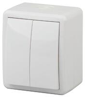 Выключатель 2-кл. ОП Эра Эксперт 10А IP54 11-1404-01 250В 10AX бел. Эра Б0020675 - УПС инжиниринг
