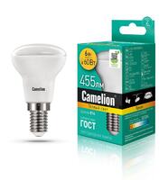 Лампа светодиодная LED6 R50/830/E14 6Вт рефлектор матовая 3000К тепл. бел. E14 455лм 170-265В Camelion 11658 - УПС инжиниринг