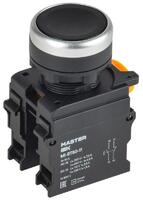 Кнопка d22мм 1НО+1НЗ MASTER черн. IEK MI-BT60-11-3-22-K02 - УПС инжиниринг