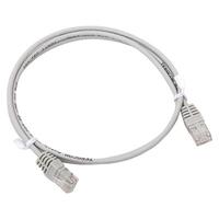 Патч-корд кат.5E UTP неэкранир. PVC 1Гбит/с 1м сер. TERACOM EKF TRC-5EUTP-PVC-1M-GY - УПС инжиниринг