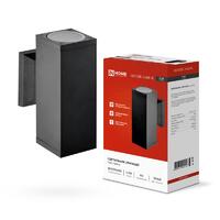 Светильник НБУ CUBE-2хA60-BL E27 IP65 уличный настен. двусторон. под лампу 2хA60 алюм. черн. IN HOME 4690612045153 - УПС инжиниринг