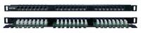 Патч-панель 19дюйм 0.5U кат.5E 24 порта RJ45 Dual IDC PPHD-19-24-8P8C-C5E-110D высок. плотности Hyperline 244076 - УПС инжиниринг