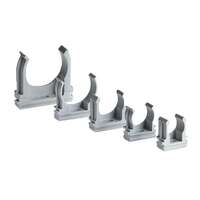 Держатель для труб (клипса) d63мм пластик сер. Ruvinil К01163 - УПС инжиниринг