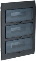 Корпус встраиваемый ЩРВ-П-36 Krepta 3 IP41 пластик. черн. IEK MKP12-V-36-41-K02 - УПС инжиниринг