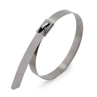 Хомут кабельный СКС (304) 4.6х300 стальной (уп.100шт) Fortisflex 74912 - УПС инжиниринг