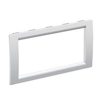 Рамка 4мод. универс. под Brava/VIVA/45х45 сер. металлик DKC F00013G - УПС инжиниринг