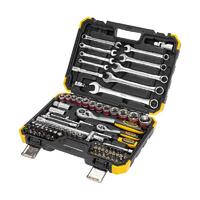 Набор инструментов 1/2 1/4 CrV 82 предмета пластик. кейс Kranz KR-66-6682 - УПС инжиниринг