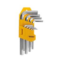 Набор ключей имбусовых HEX 1.5-10мм CrV 9шт Kranz KR-12-5215 - УПС инжиниринг