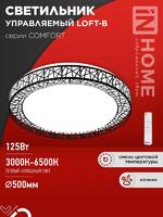 Светильник светодиодный COMFORT LOFT-B 125Вт 3000-6500К 10000лм 230В 500х105мм с пультом ДУ IN HOME 4690612059501 - УПС инжиниринг